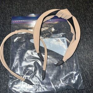 Chic Beige Headband Duo